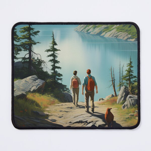 Item preview, Chilkoot Trail National Historic site mid century modern art designed and sold by ArtFusion-Shop.