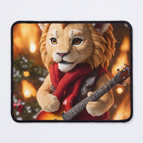 Item preview, Leo Lion playing his guitar designed and sold by Geek-Girl-Art.
