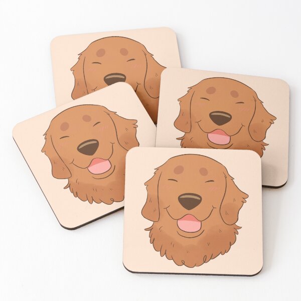 Item preview, Cute dark Golden Retriever dog face designed and sold by Yaragold.