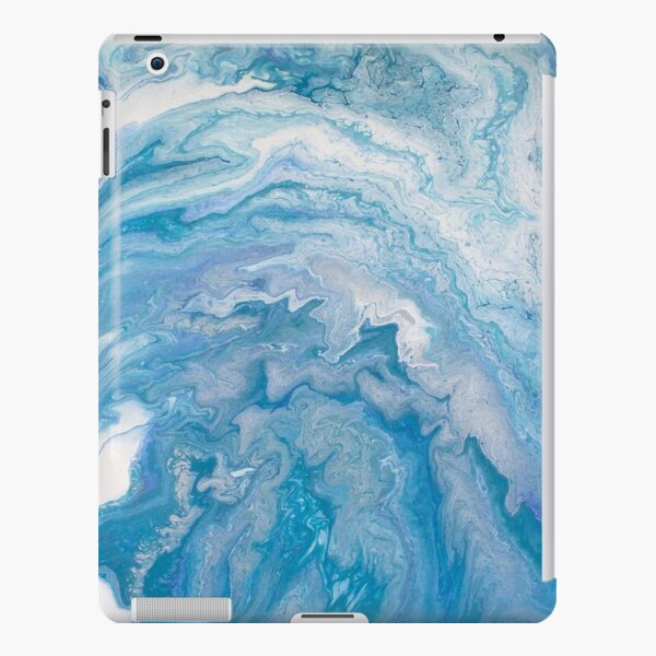 Icy Blue World: Acrylic Pour Painting iPad Snap Case