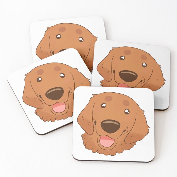 Item preview, Cute dark Golden Retriever dog face designed and sold by Yaragold.