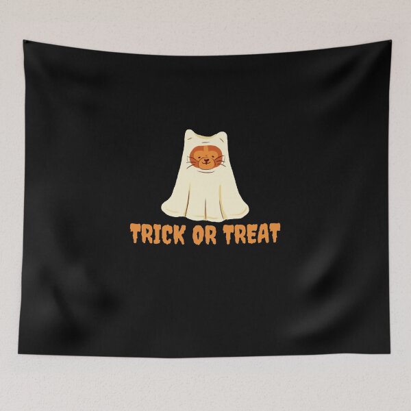 Item preview, Trick or Treat Ghost Cat Halloween designed and sold by Lab4YourStyle.