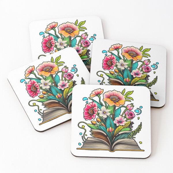 Artikelvorschau, Blumen wachsen aus Buchgrün entworfen und verkauft von ColorFlick.