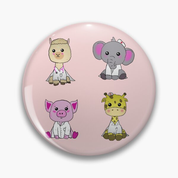 Item preview, Cute doctors; lama, giraffe, elephant and pig designed and sold by Tamm-art.