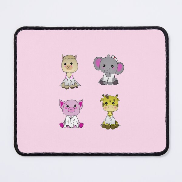 Item preview, Cute doctors; lama, giraffe, elephant and pig designed and sold by Tamm-art.