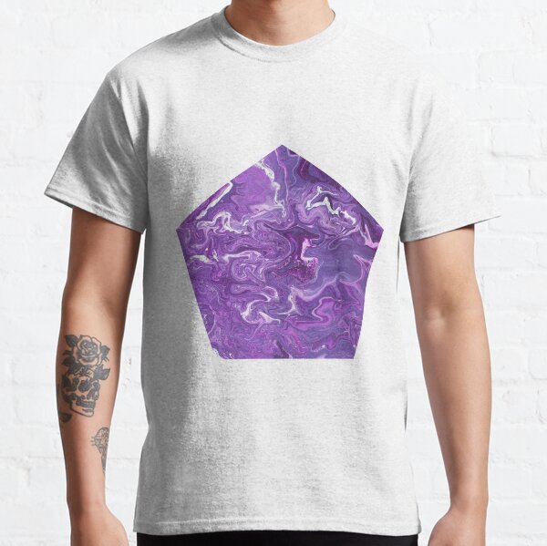 Dancing Iris: Acrylic Pour Painting Classic T-Shirt