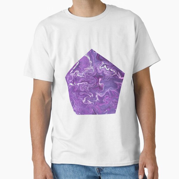Dancing Iris: Acrylic Pour Painting Classic T-Shirt
