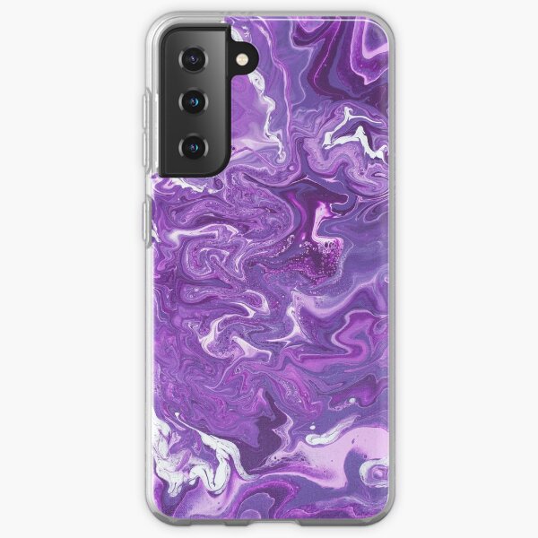 Dancing Iris: Acrylic Pour Painting Samsung Galaxy Soft Case