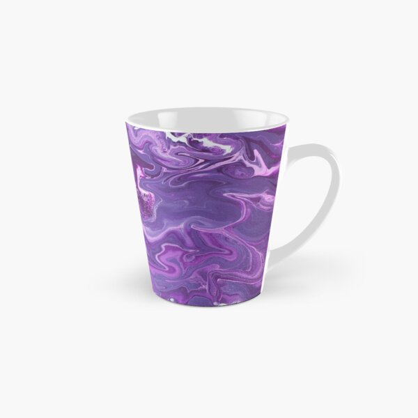 Dancing Iris: Acrylic Pour Painting Tall Mug