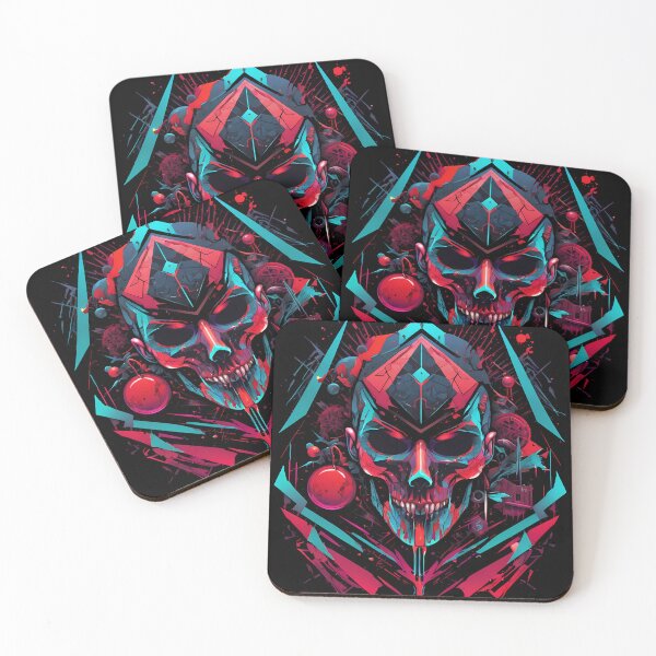 Item preview, Cyberpunk skull designed and sold by TaevasDesign.