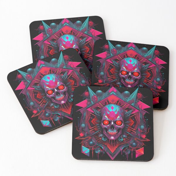 Item preview, Cyberpunk skull designed and sold by TaevasDesign.