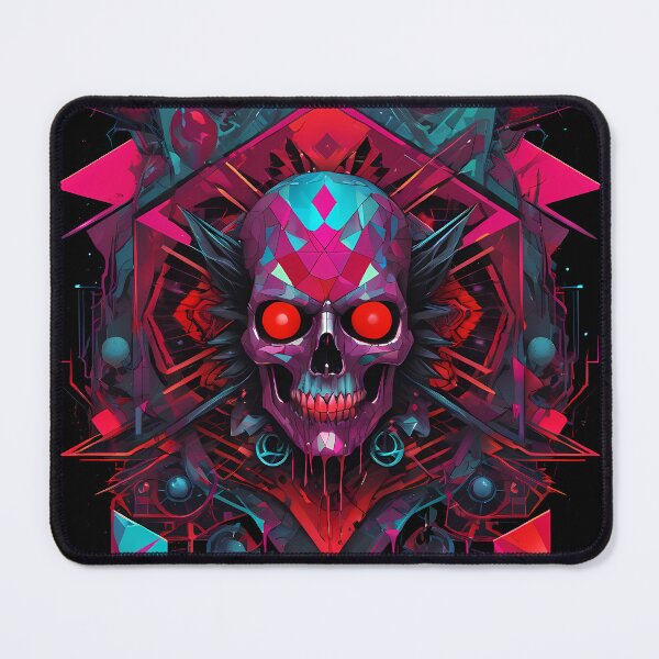 Item preview, Cyberpunk skull designed and sold by TaevasDesign.