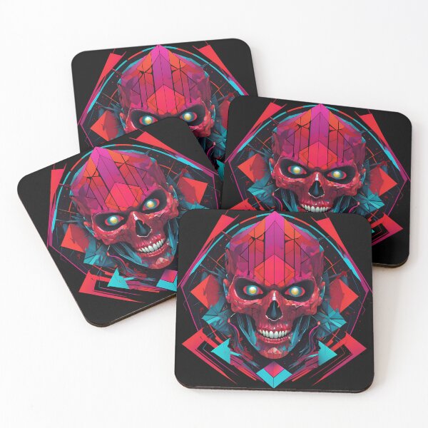 Item preview, Cyberpunk skull designed and sold by TaevasDesign.
