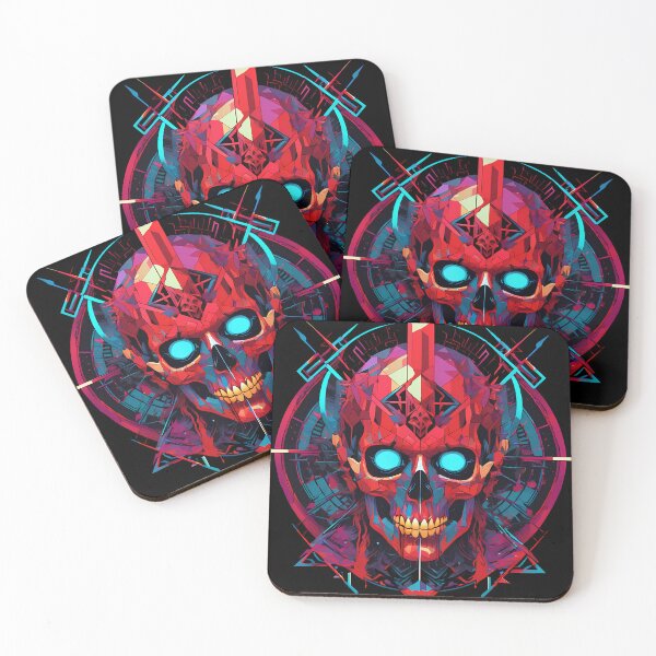 Item preview, Cyberpunk skull designed and sold by TaevasDesign.