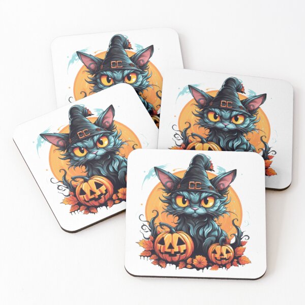 Item preview, Scary Halloween cat designed and sold by Coloredroad.