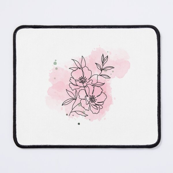 Item preview, Pink Watercolor Flower LIne Art designed and sold by shayliciab33.