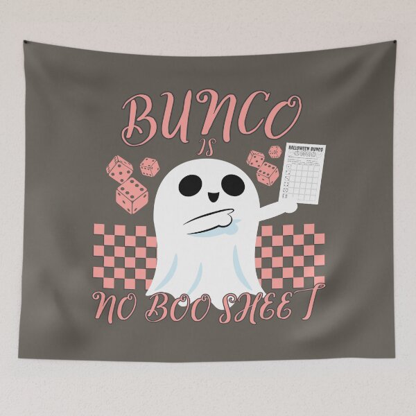 Item preview, Bunco Is No Boo Sheet Halloween Funny Spooky Season Ghost designed and sold by SunfullyYours.