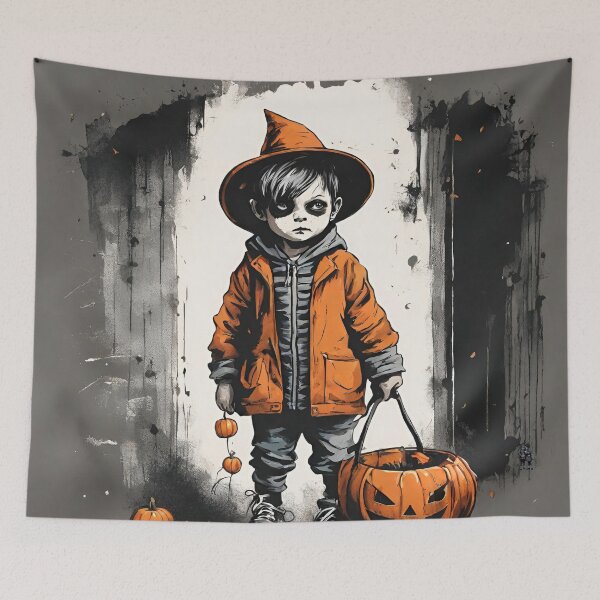 Item preview, Trick or Treat Street Art Illustration 01 designed and sold by KapowStickers.