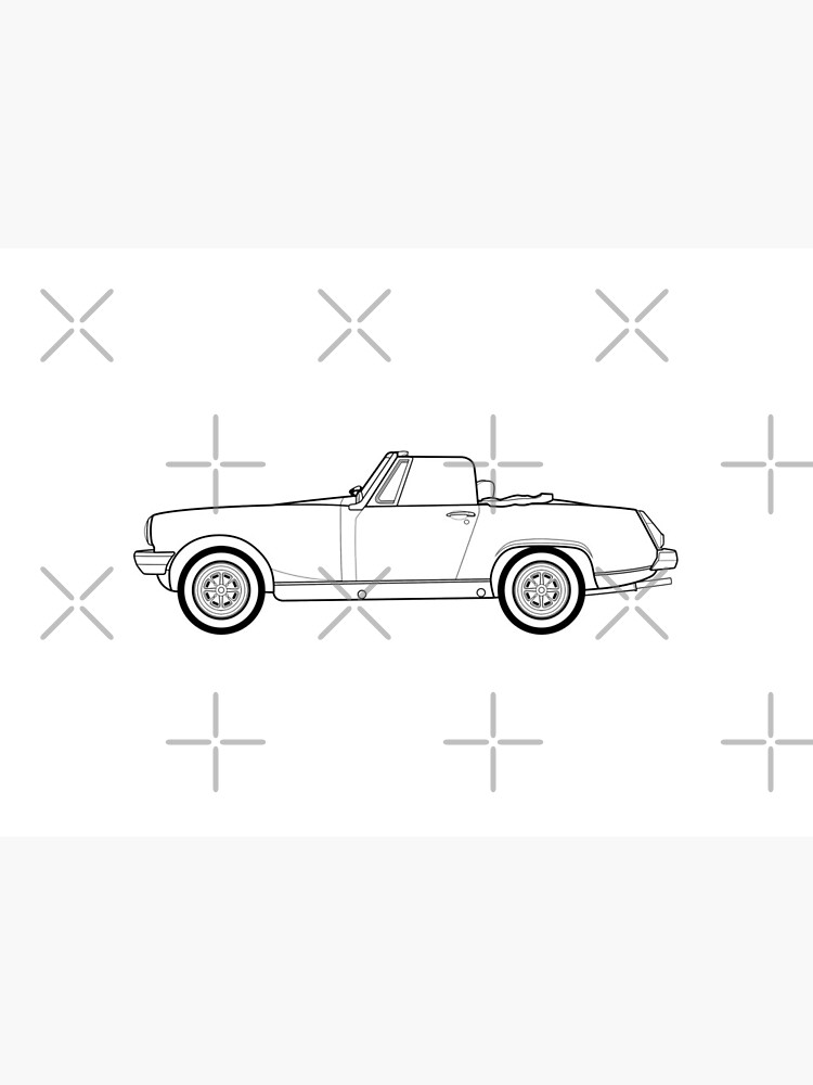 MG Midget outline drawing