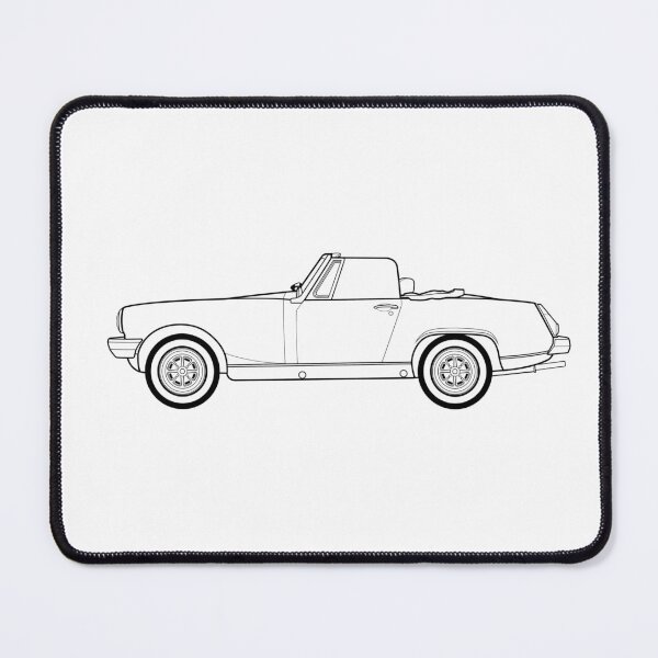 Item preview, MG Midget outline drawing designed and sold by RJWautographics.