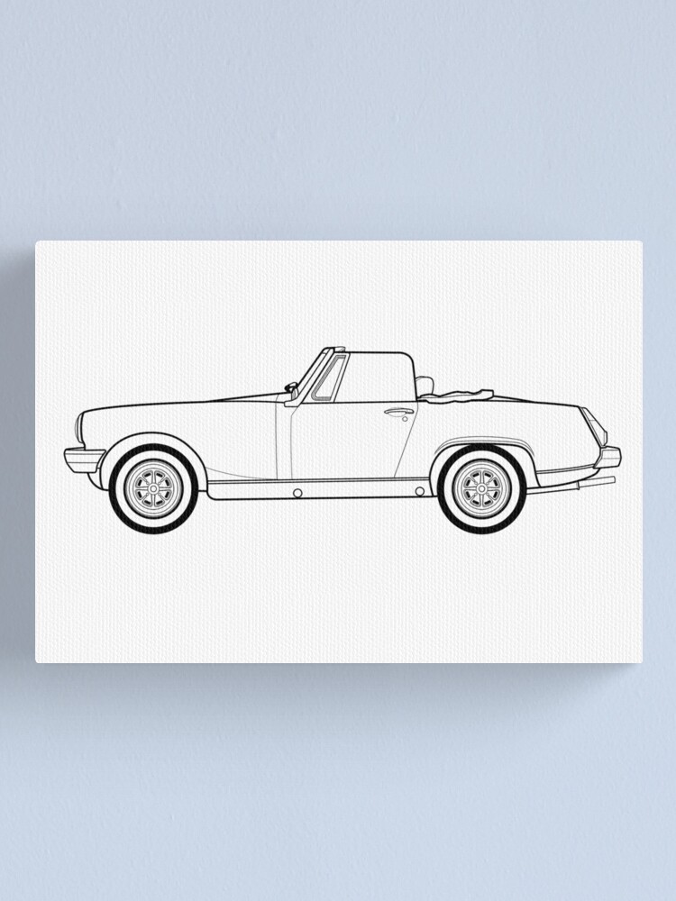 MG Midget outline drawing