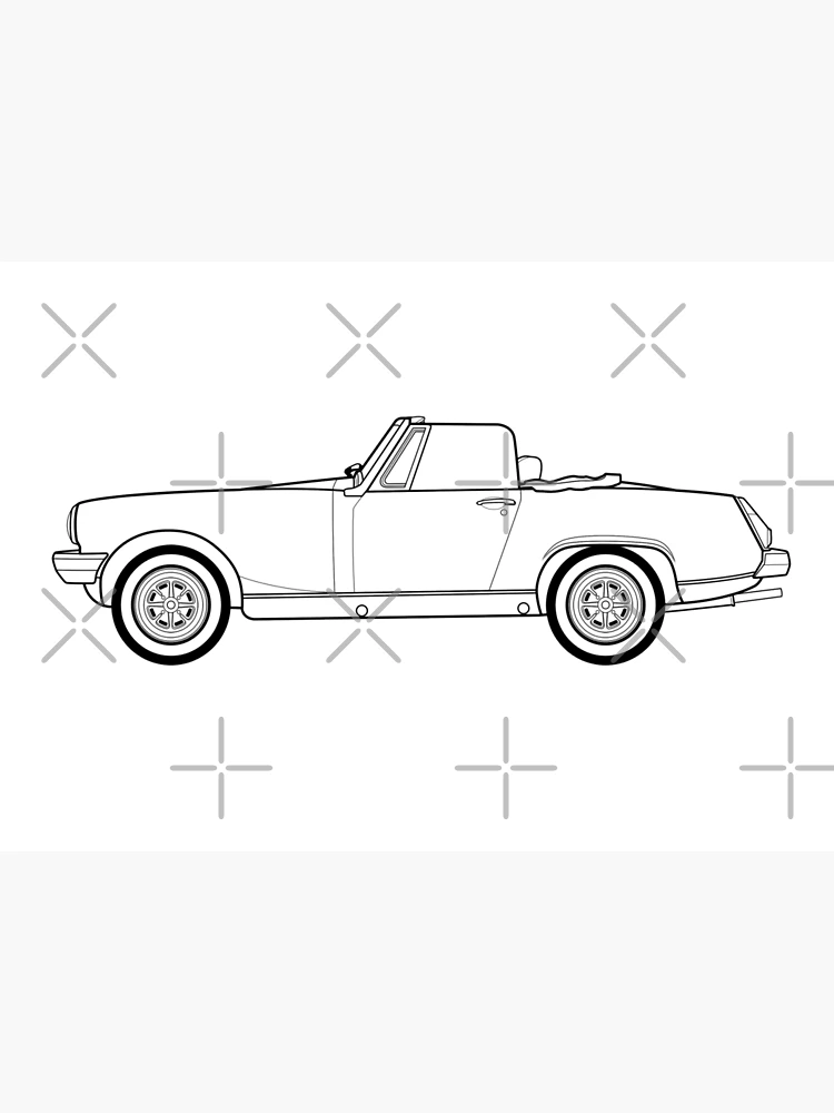 MG Midget outline drawing