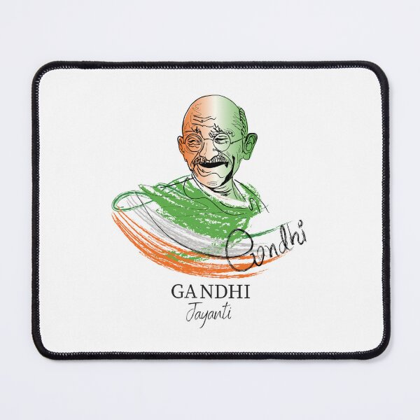Item preview, Mahatma Gandhi portrait t-shirt | gandhi jayanti t-shirt | gandhi jayanti art by Indian contemporary artist kartick dutta designed and sold by KARTICK DUTTA.