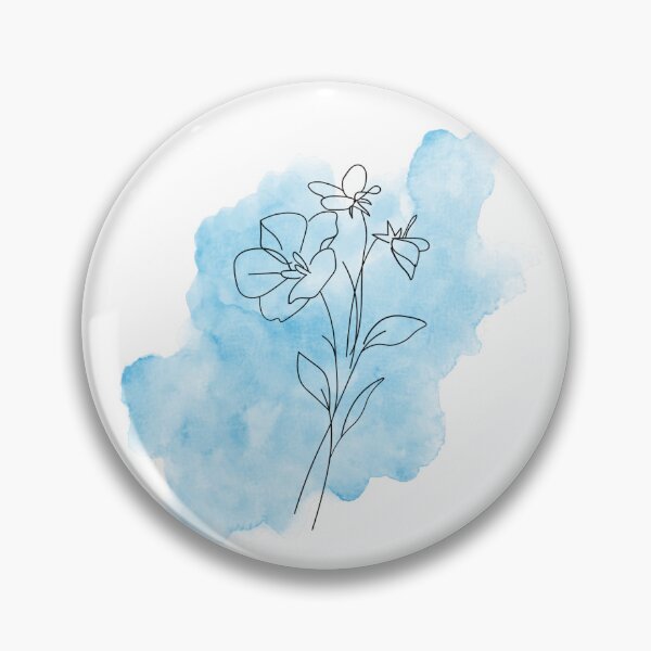 Item preview, Blue Watercolor Flower designed and sold by shayliciab33.