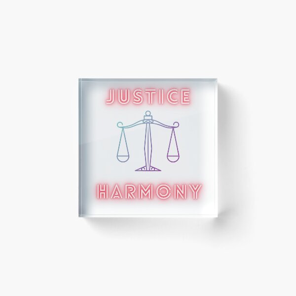 Item preview, “ JUSTICE - HARMONY” SlogansTees for men, women and kids designed and sold by Nokart.