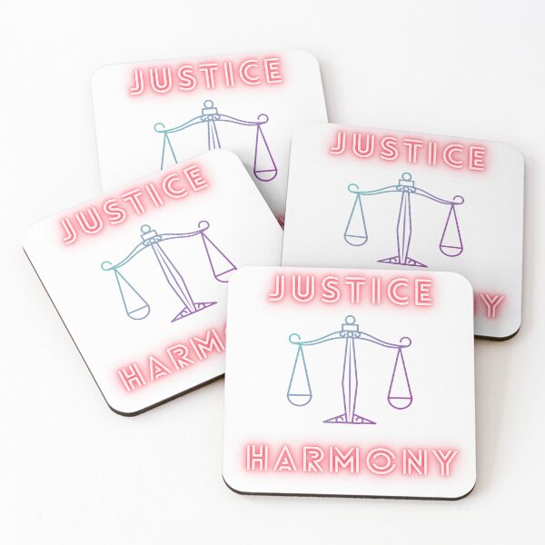 Item preview, “ JUSTICE - HARMONY” SlogansTees for men, women and kids designed and sold by Nokart.