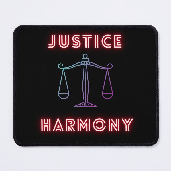 Item preview, “ JUSTICE - HARMONY” SlogansTees for men, women and kids designed and sold by Nokart.