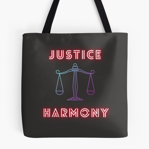 Item preview, “ JUSTICE - HARMONY” SlogansTees for men, women and kids designed and sold by Nokart.