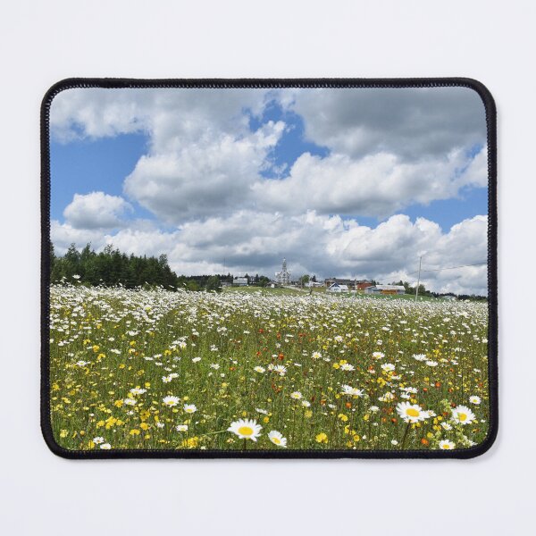 Item preview, A field in bloom under a cloudy sky designed and sold by Claude Laprise.