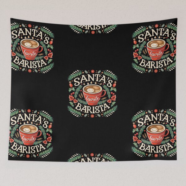 Item preview, Humorous Christmas Gift: Santa's Favorite Barista designed and sold by randomorder.