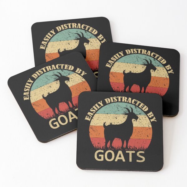 Item preview, Easily Distracted By Goats Retro Vintage Funny Goat Lover designed and sold by engsasa.