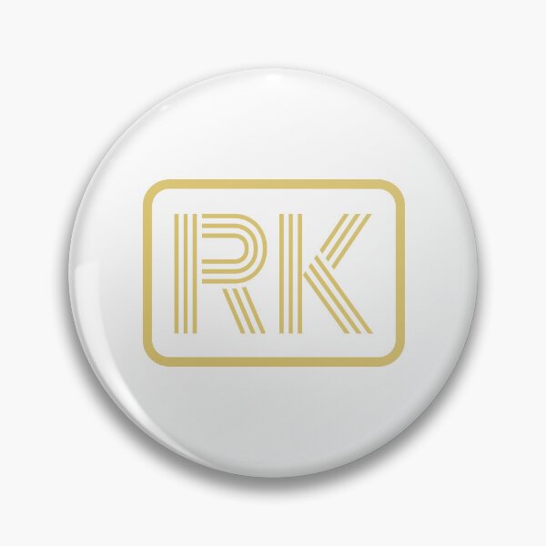 Item preview, RK Initials Gold Geometric Letters designed and sold by Jeallan Designs.