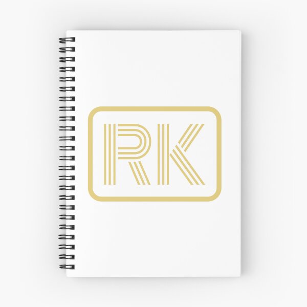 Item preview, RK Initials Gold Geometric Letters designed and sold by Jeallan Designs.