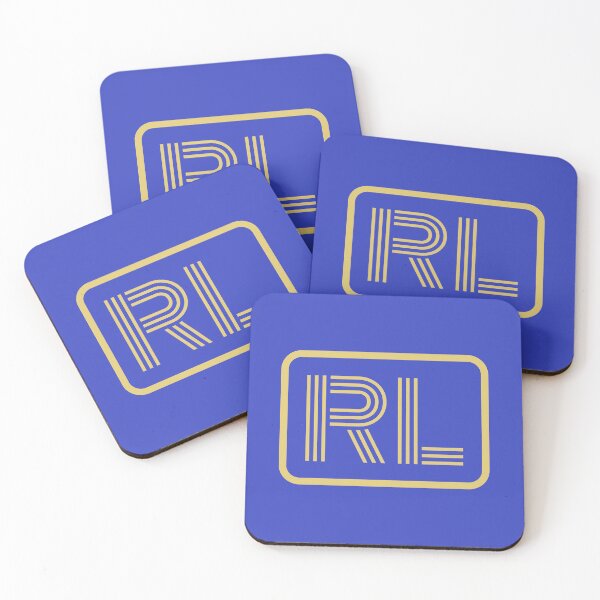 Item preview, RL Initials Gold Geometric Letters designed and sold by Jeallan Designs.