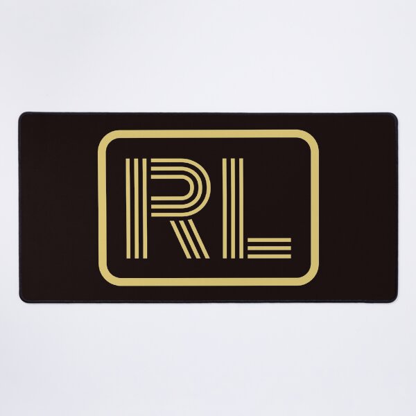 Item preview, RL Initials Gold Geometric Letters designed and sold by Jeallan Designs.