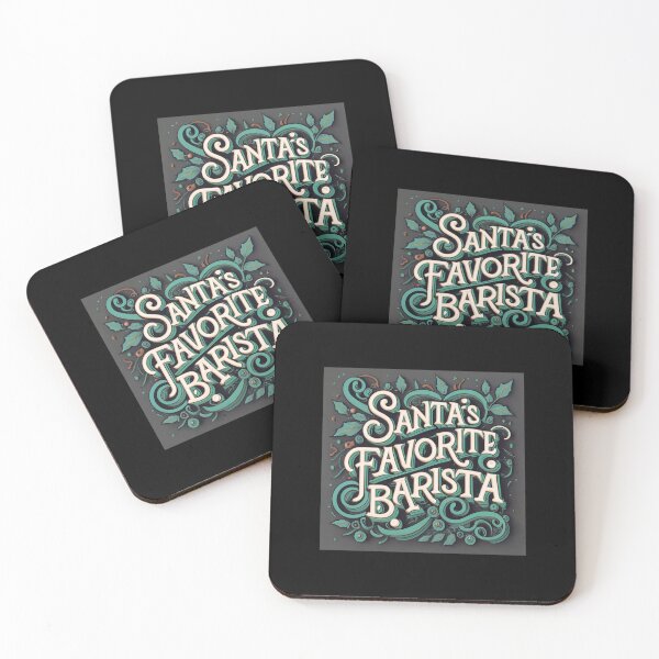 Item preview, Humorous Christmas Gift: Santa's Favorite Barista designed and sold by randomorder.