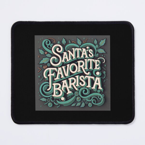 Item preview, Humorous Christmas Gift: Santa's Favorite Barista designed and sold by randomorder.