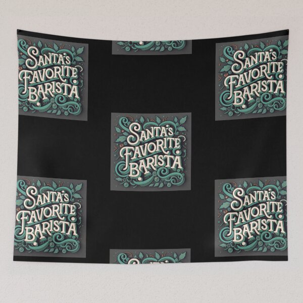 Item preview, Humorous Christmas Gift: Santa's Favorite Barista designed and sold by randomorder.