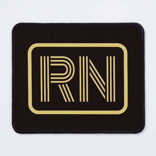 Item preview, RN Iniciales Letras Geométricas Doradas designed and sold by Jeallan Designs.