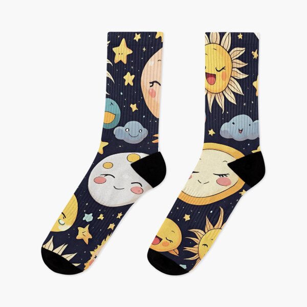 Item preview, Adorable Happy Sun and Moon  designed and sold by SeamCraft.
