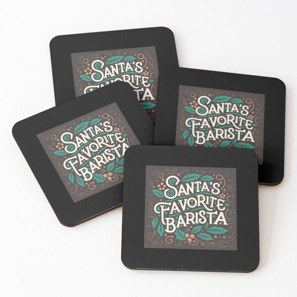 Item preview, Humorous Christmas Gift: Santa's Favorite Barista designed and sold by randomorder.