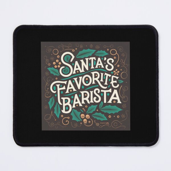 Item preview, Humorous Christmas Gift: Santa's Favorite Barista designed and sold by randomorder.
