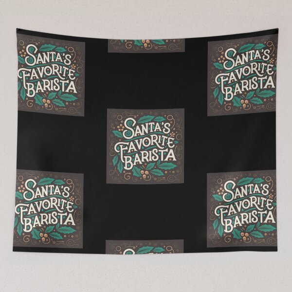 Item preview, Humorous Christmas Gift: Santa's Favorite Barista designed and sold by randomorder.