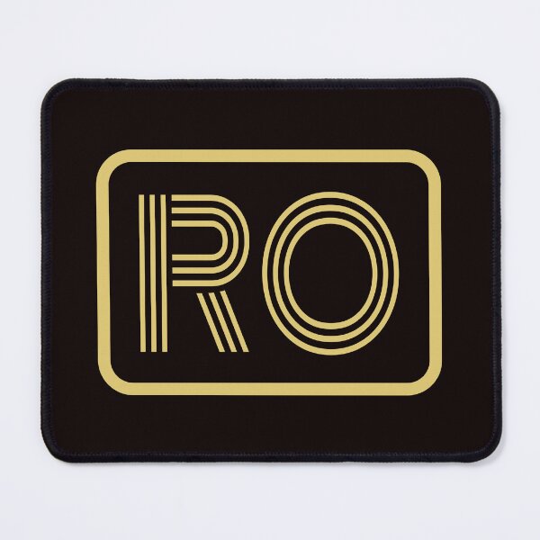 Item preview, RO Initials Gold Geometric Letters designed and sold by Jeallan Designs.