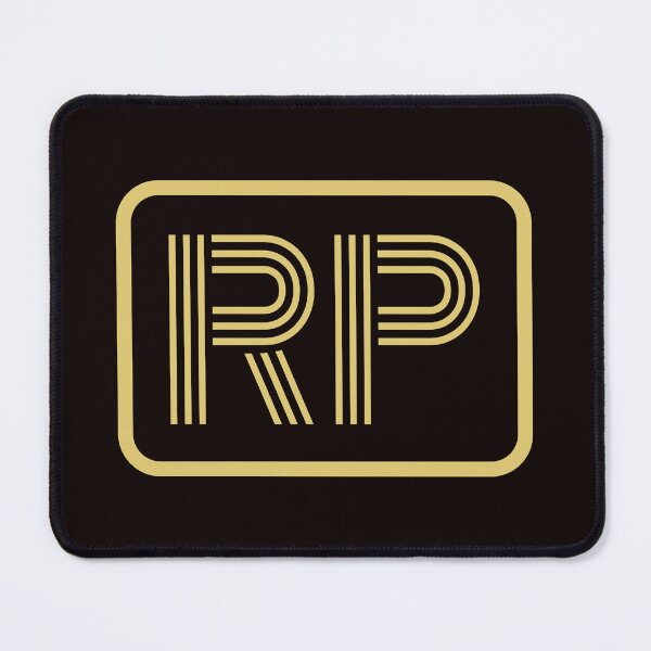 Item preview, RP Initials Gold Geometric Letters designed and sold by Jeallan Designs.