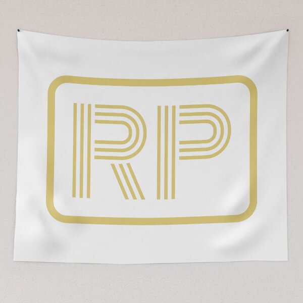 Item preview, RP Initials Gold Geometric Letters designed and sold by Jeallan Designs.